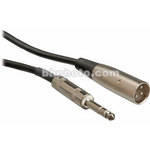 Hosa Technology Stereo 1/4" Male to 3-Pin XLR Male Cable - 3'
