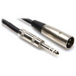 Hosa Technology Stereo 1/4" Male to 3-Pin XLR Male Cable - 15'