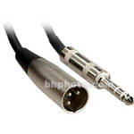 Hosa Technology Stereo 1/4" Male to 3-Pin XLR Male Cable - 20'
