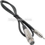 Hosa Technology XLR Female to RCA (Metal) Male Audio Interconnect Cable - 10'