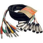 Hosa Technology PXM803 Eight Channel XLR to 1/4" Phone Snake Cable - 9.9' (3.0 m)