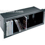 Middle-Atlantic CD - Front Loading 40-CD Holder  (Black Brush)