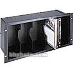 Middle-Atlantic Front Loading 28-DVD Holder (Black Brush Finish)