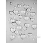 Studio Dynamics 5x6' Canvas Scenic Background LSM - Gray Hearts