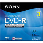 Sony 8.0cm DVD-R Recordable Disc for DVD Camcorders (Jewel Case Pack of 3)