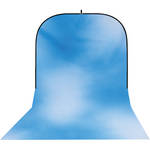 Botero #008 Super Collapsible Background (8x16') (Sky Blue, White)