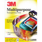 3M CG6000 Multipurpose Transparency Film - 8.5 x 11" (25 Sheets) (English Labeling)