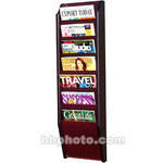 H. Wilson WML7M  7-Pocket Literature Display (Wall Model) - 10.5 x 37 x 3.75" (Mahogany)