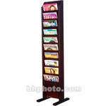 H. Wilson WML10FM  10-Pocket Literature Display (Floor Model) - 10.5 x 49 x 12"   (Mahogany)
