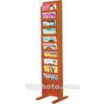 H. Wilson WML10FO  10-Pocket Literature Display (Floor Model) - 10.5 x 49 x 12"   (Oak)