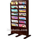 H. Wilson WML14FM  14-Pocket Literature Display (Floor Model) - 20.5 x 37 x 12" (Mahogany)