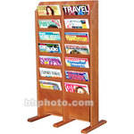 H. Wilson WML14FO  14-Pocket Literature Display (Floor Model) - 20.5 x 37 x 12" (Oak)