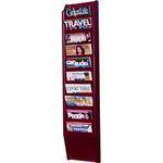 H. Wilson WML10M  10-Pocket Literature Display (Wall Model) - 10.5 x 49 x 3.75"  (Mahogany)