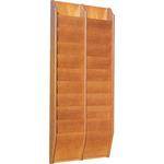 H. Wilson WML20O  20-Pocket Literature Display (Wall Model) - 20.5 x 49 x 3.75" (Oak)
