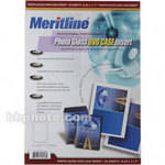 Merit-Line Glossy Insert for DVD Case - 50 Sheets