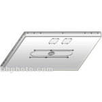 Draper Aero Accuset Suspended Ceiling Plate - 2"
