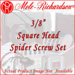 Mole-Richardson Square Head Spider Screw Set - 3/8"
