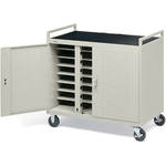 Bretford Laptop Computer Storage Cart for 24 Units w/ 2 14-Outlet Elec. Units on the Front [FULLY ASSEMBLED]