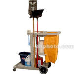 Luxor 3-Shelf Janitorial Cart, Model JCB8 (Gray)