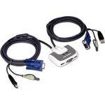 Iogear Switch KVM USB Compacto de 2 Portas com Cabo de 6 p�s (1,83m)