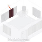Studio-Panel Diffuser Mid-Range and High-Frequency Diffuser (Deep Burgundy)
