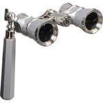 LaScala Optics �culos de �pera 3x25 com Suporte � Platina e Prata