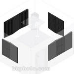 Studio-Panel SP442 Acoustic Treatment Kit (Black)
