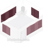 Studio-Panel SP552 Acoustic Treatment Kit (Deep Burgundy)