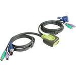 Iogear Switch KVM Micro MiniView PS2 de 2 Portas com Cabo