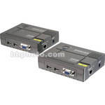 Iogear Extensor de Console KVM USB - Estende at� 500 p�s (152,4 m) atrav�s de Conex�o Cat 5