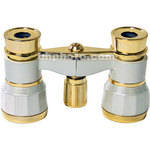 LaScala Optics �culos de �pera 3x25 - Branco e Ouro