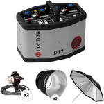 Norman 1200 Watt/Second LH2400 2 Head Kit