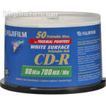 Fujifilm Disco CD-R Branco para T�rmica e Hub (50)