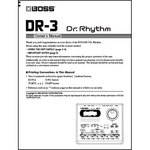 Boss DVD Manual ONLY for DR-3 - DR. RHYTHM Drum Machine