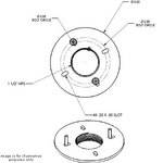 Chief CMA-106 JUNCTION BOX ASSEMBLY CEILING PLATE