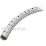 The Cable Organizer 1" Cable Cover and Protector, White - 100'