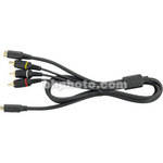 Sony VMC-30FS Mini AV Male to 3 RCA Male + 1 S-Video A/V Cable - 9'