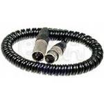 NRG 04647-03 4-pin XLR Male to 4-pin XLR Female Coiled Cable - 3 ft