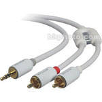 Belkin Adaptador de �udio Mini Est�reo Macho para 2 RCA Macho � 7 p�s (2,13m)