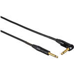 Mogami Gold Instrument 1/4" Male to 1/4" Angled Male Instrument Cable [10' (3.05 m)]