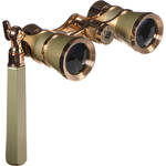 LaScala Optics �culos de �pera 3x25 com Suporte � Tit�nio e Ouro