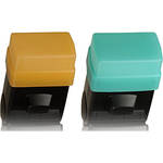 Sto-Fen OC-EYSET Gold & Green Omni Bounce Flash Diffuser Set for Canon 580EX ...
