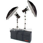 Photogenic StudioMax III Traveling Studio 2 Monolight 320 Total W/S AC/DC Kit
