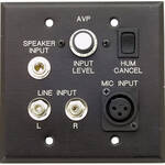 Pro Co Sound AVP-1V - Wallplate Audio/Video Interface w/Volume Control - Black