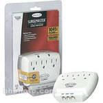 Belkin F9H320-CW 3-Outlet Wallmount Home Ser Surge Protector - Phone - White