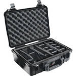 Pelican 1500 Case with Padded Dividers (Black)
