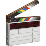 Denecke Claquete de Time Code Compacta TS-C - Claquetes Coloridas, Contraluz EL 