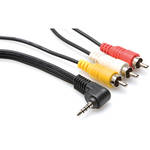 Hosa Technology Mini AV (Camcorder) to 3 RCA Composite Cable - 5'