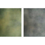 Botero 809 Double Sided Muslin Background, 10x12' - Greenish Tan/Grey 