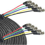 Communications Specialties 5 BNC Male to 5 BNC Male Coaxial Cable - 50'